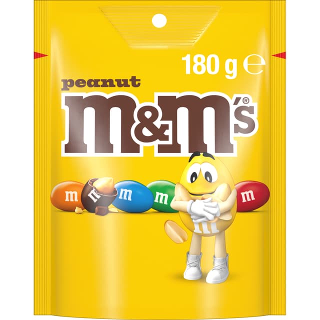 M&M’S Peanut Milk Chocolate Snack & Share Bag 180g by M&M'S