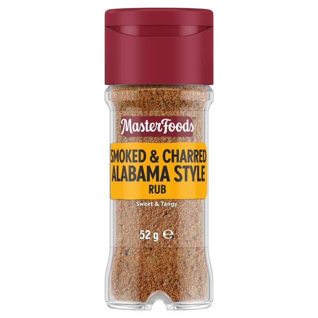 MasterFoods Smoked and Charred Alabama Style Seasoning Rub 52g