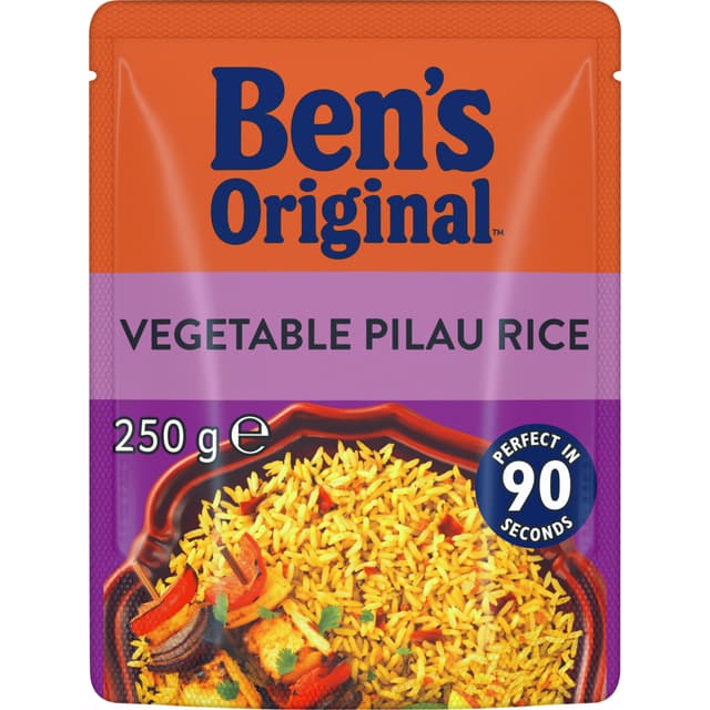 BEN'S ORIGINAL Vegetable Pilau Microwave Rice Pouch 250g