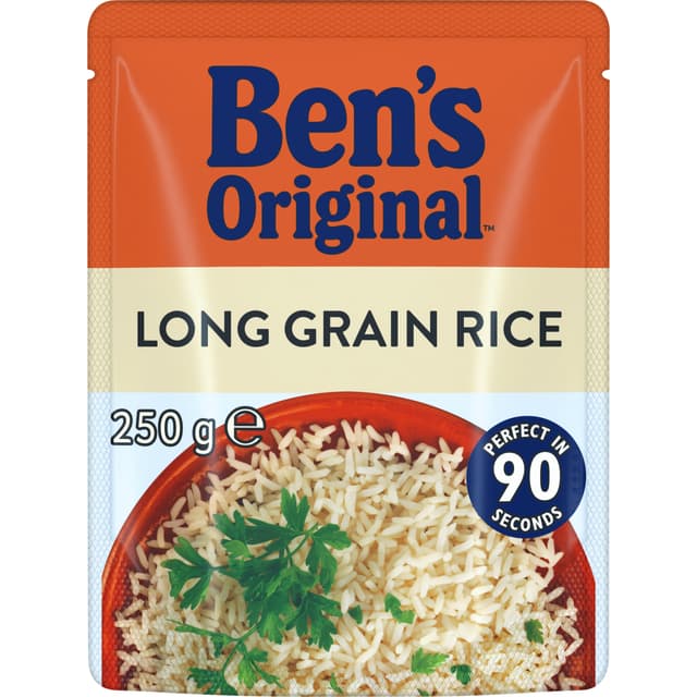 BEN'S ORIGINAL Long Grain Microwave Rice Pouch 250g