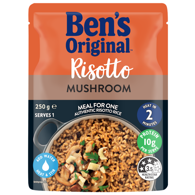 Ben's Original Mushroom Risotto Microwave Rice Pouch 250g