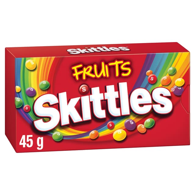 Skittles Fruits Chewy Lollies Box 45g
