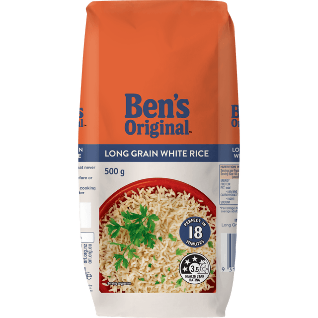BEN'S ORIGINAL Long Grain White Rice 500g