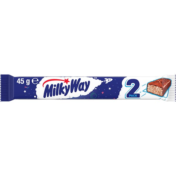 Milky Way Milk Chocolate Bar 2 Pieces 45g