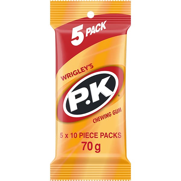 PK Original Chewing Gum Multipack 5 x 10 Pieces 70g