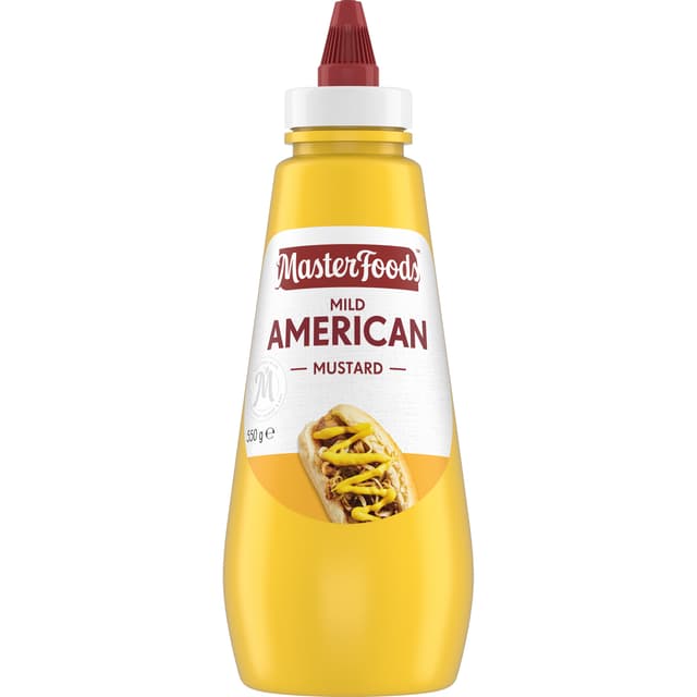 MasterFoods Mild American Mustard Bottle 550g