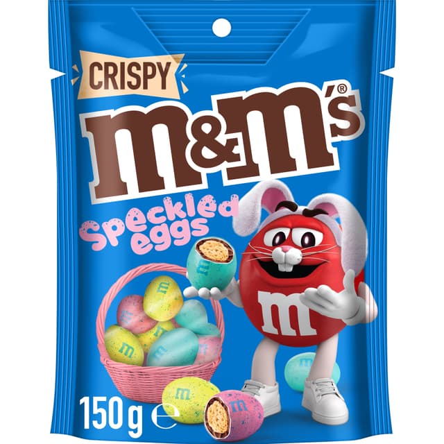 M&M’S Crispy Chocolate Speckled Easter Egg Snack & Share Bag 150g