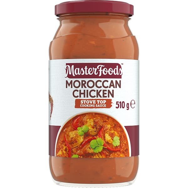 MasterFoods Moroccan Chicken Cooking Sauce Jar 510g