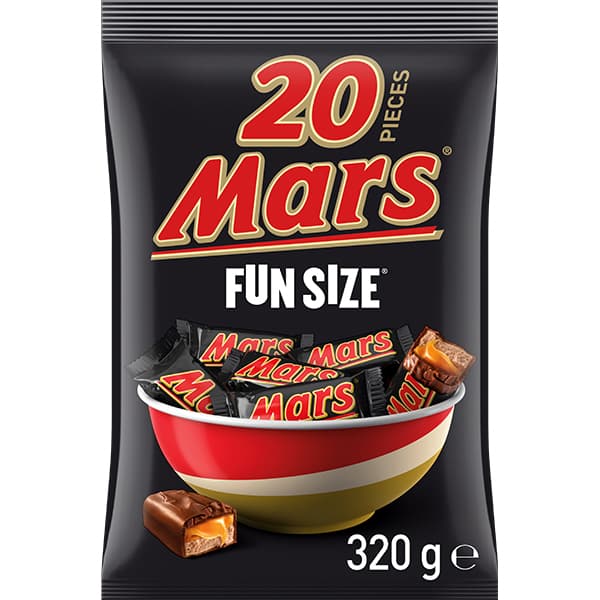 Mars Milk Chocolate Fun Size Sharepack 20 Pieces 320g