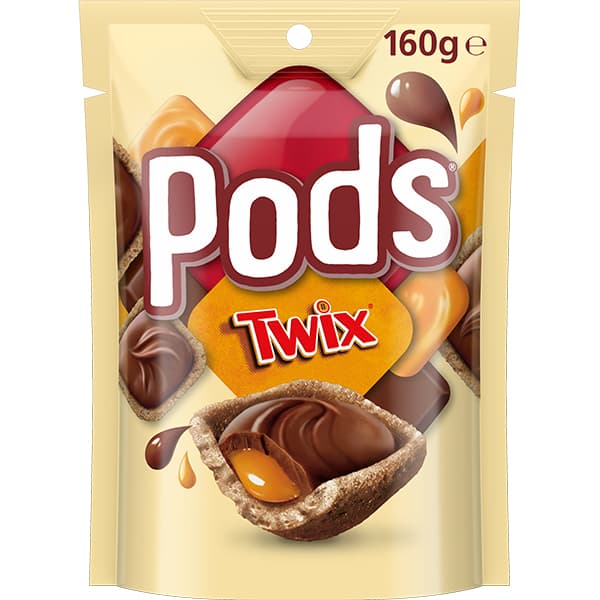 PODS TWIX Chocolate Snack & Share Bag 160g