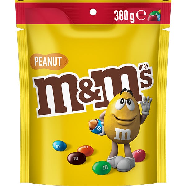 M&M’S Peanut Milk Chocolate Snack & Share Bag 380g