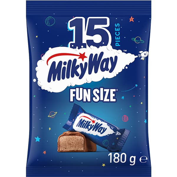 MILKY WAY FUN SIZE Chocolate Party Share Bag 180g