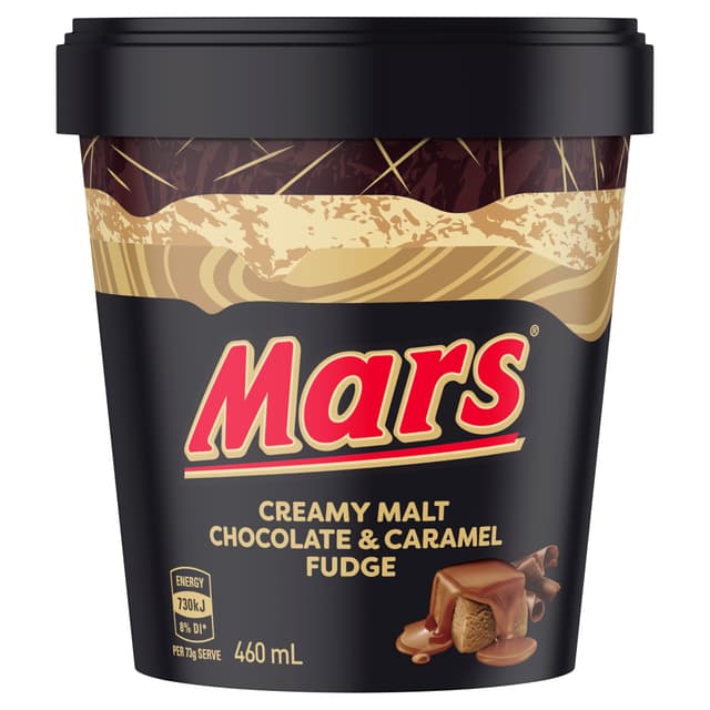 MARS Chocolate & Caramel Fudge Ice Cream Tub 460ml by Mars