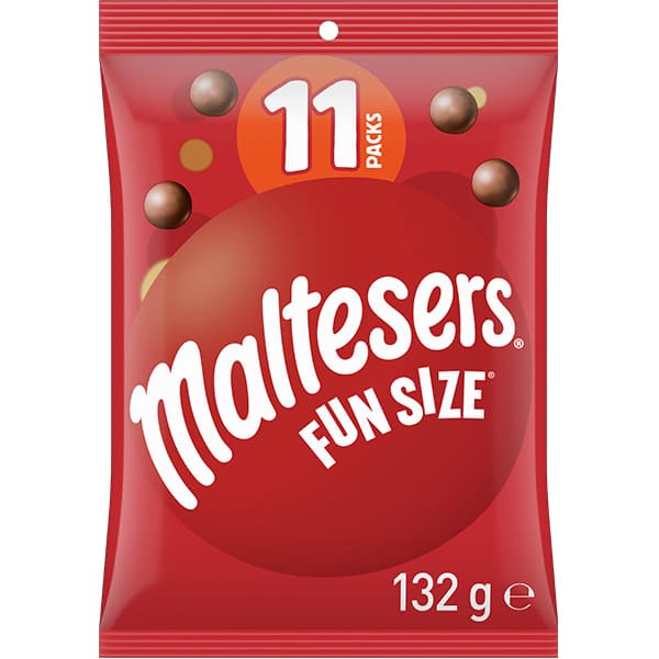 MALTESERS Milk Chocolate Fun Size Sharepack 11 Pieces 132g