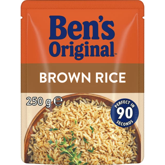 BEN'S ORIGINAL Brown Microwave Rice Pouch 250g