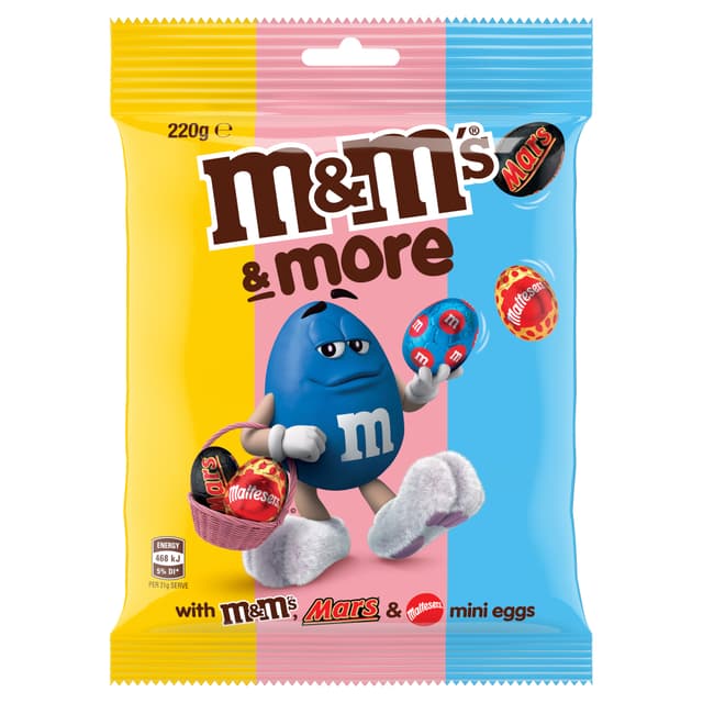 M&M’S & More Milk Chocolate Mini Easter Eggs Share Bag 220g