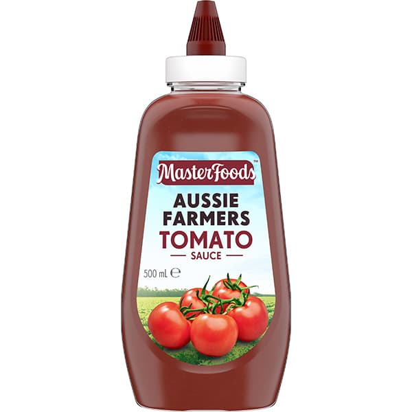MasterFoods Aussie Farmers Tomato Sauce Bottle 500ml