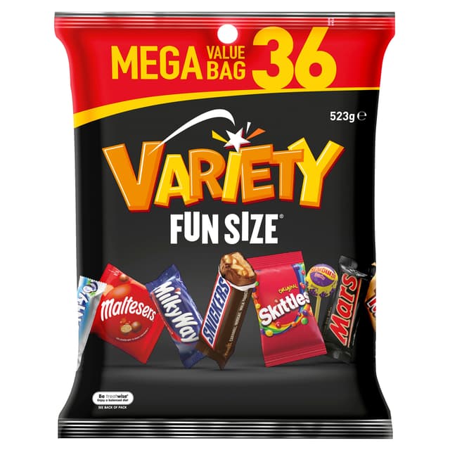 MARS Mixed Variety Mega Value Bag 36 piece 523g by Mars