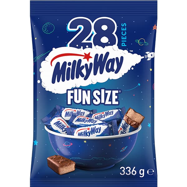 Milky Way Milk Chocolate Fun Size Sharepack 28 Pieces 336g