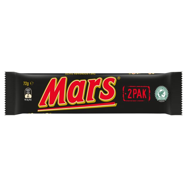 MARS® Chocolate Bar 2 pack 72g