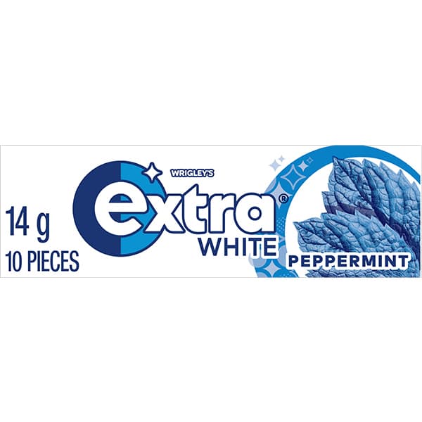 EXTRA White Peppermint Sugar Free Chewing Gum 14g