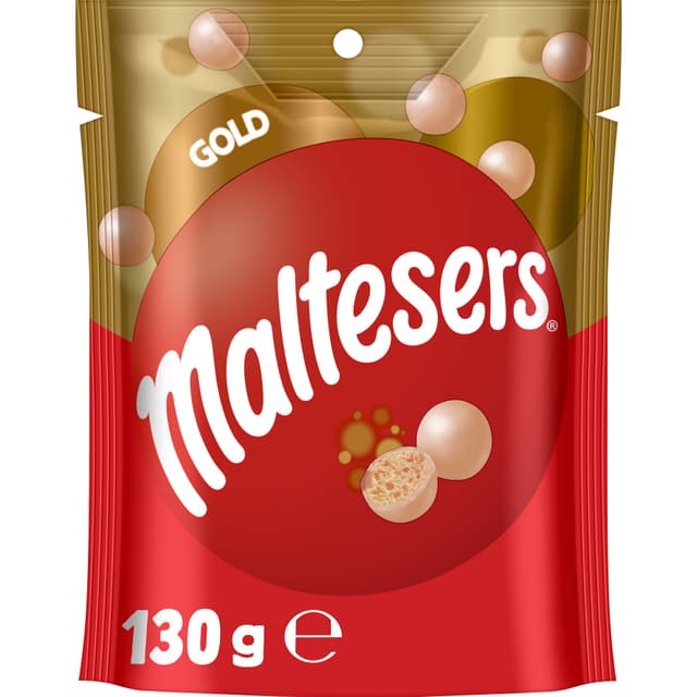 MALTESERS Gold Choc Snack & Share Bag 130g by Maltesers