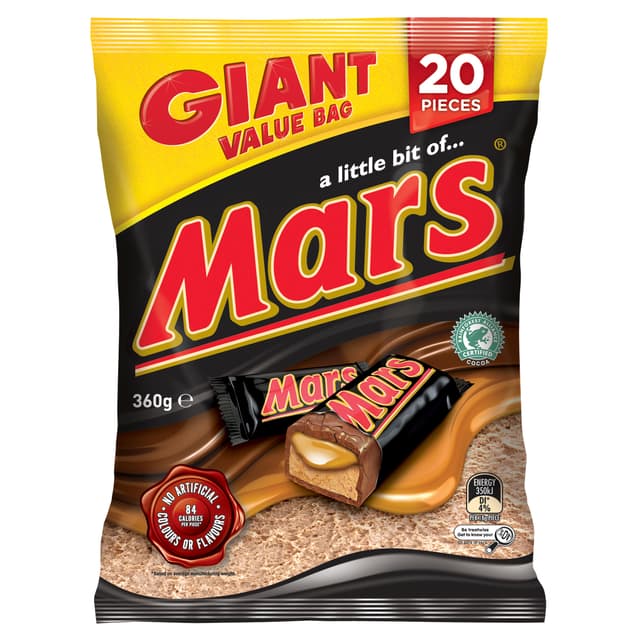 MARS® Chocolate Large Party Share Bag 20 piece 360g
