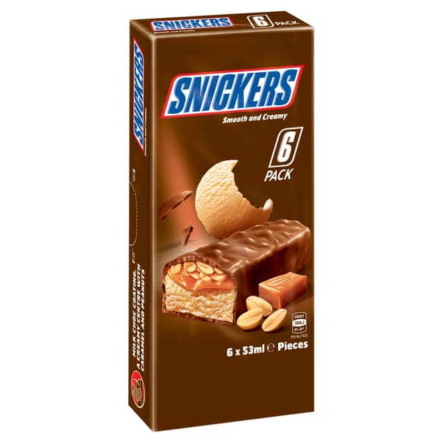 SNICKERS Iced Confectionery Multipack 6 x 53mL