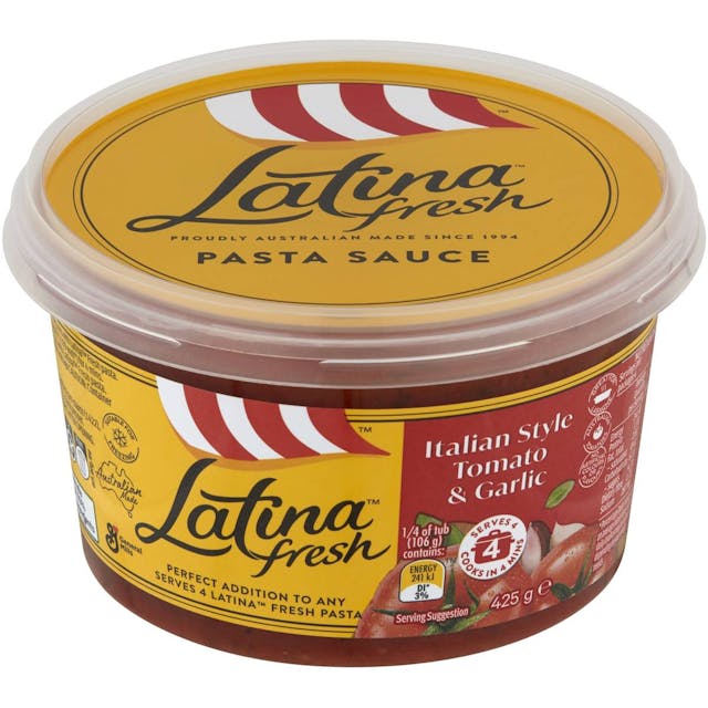Latina Fresh Italian Tomato & Garlic Pasta Sauce