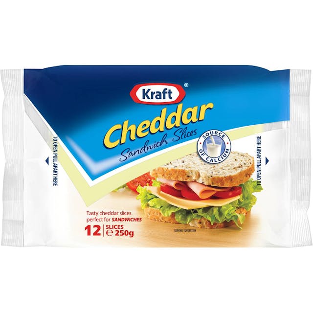 Kraft Cheddar Sandwich Slices