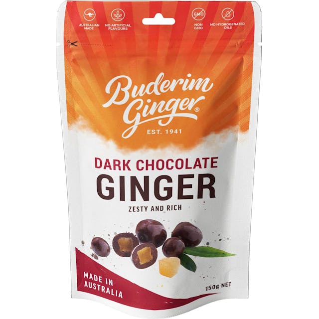 Buderim Dark Chocolate Coated Ginger
