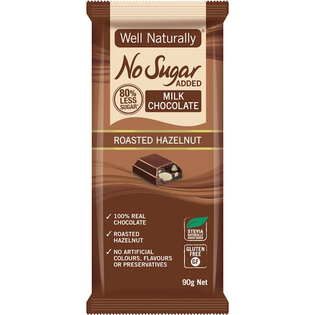 Well Naturally No Sugar Added Chocolate Hazelnut
