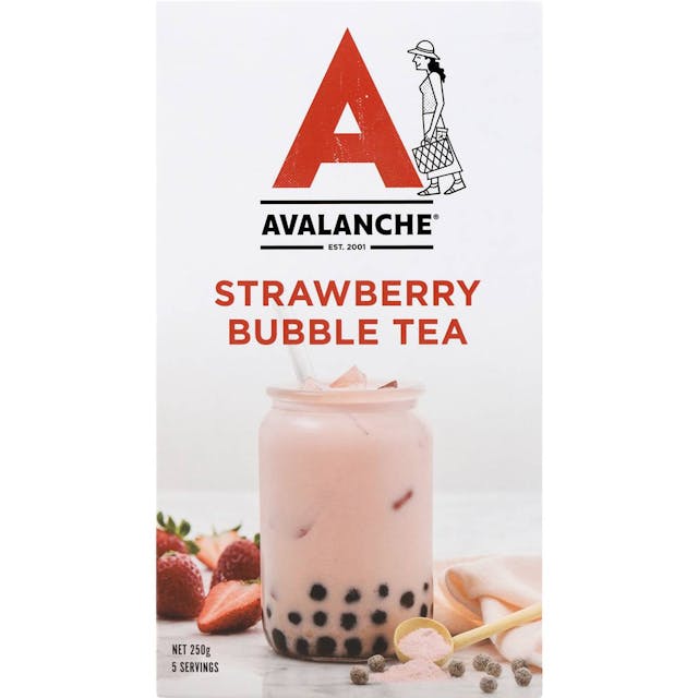 Avalanche Strawberry Bubble Tea