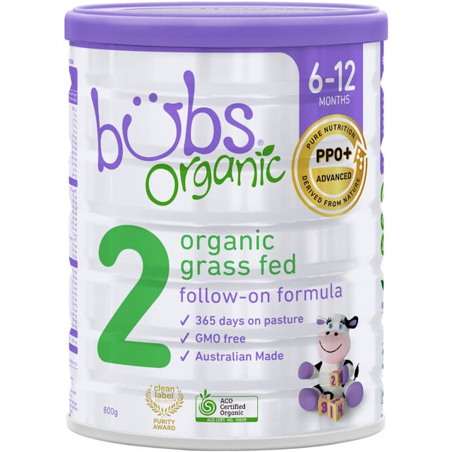 Bubs Organic Grass Fed Follow On Formula Stage 2