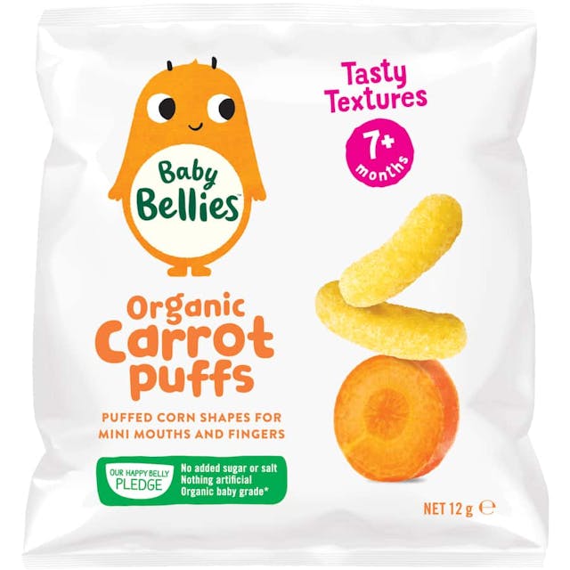 Baby Bellies Organic Baby Snacks Carrot Puffs