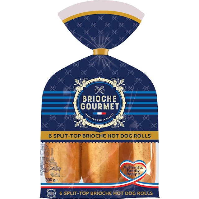 Brioche Gourmet Hot Dog Rolls