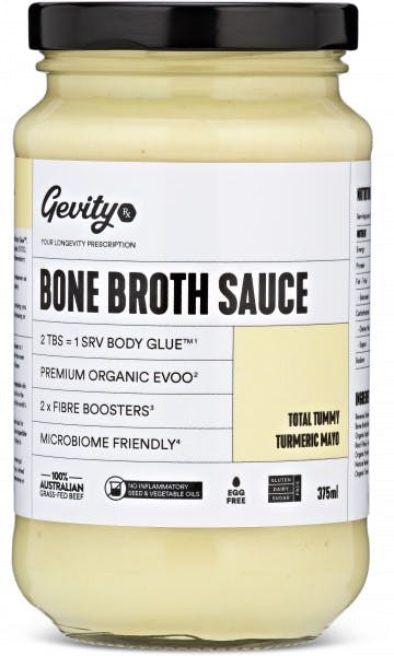 Gevity Rx Bone Broth Sauce Total Tummy Turmeric Mayonnaise