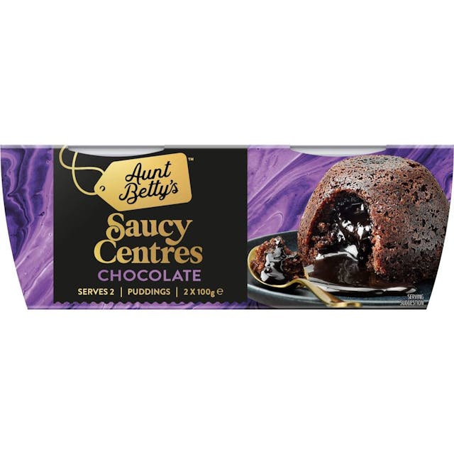Aunt Betty's Saucy Centres Chocolate Puddings