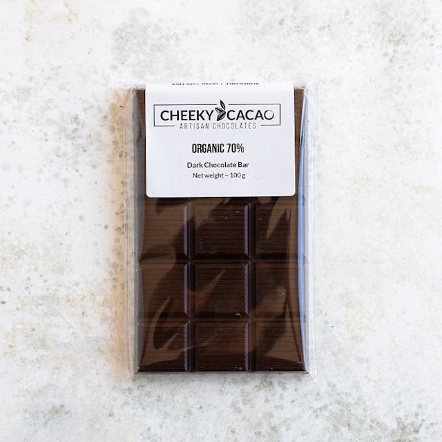 Cheeky Cacoa Organic Dark Chocolate Bar 70%