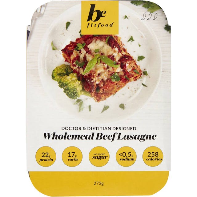 Be Fit Food Wholemeal Beef Lasagne Frozen Meal