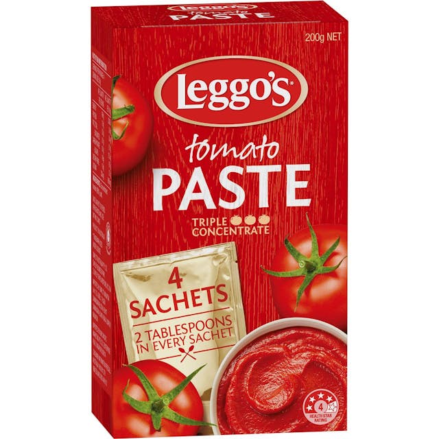 Leggo's Tomato Paste Triple Concentrate Sachets 4X
