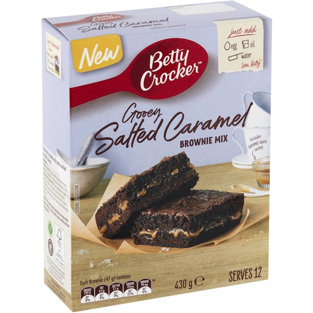 Betty Crocker Gooey Salted Caramel Brownie Mix