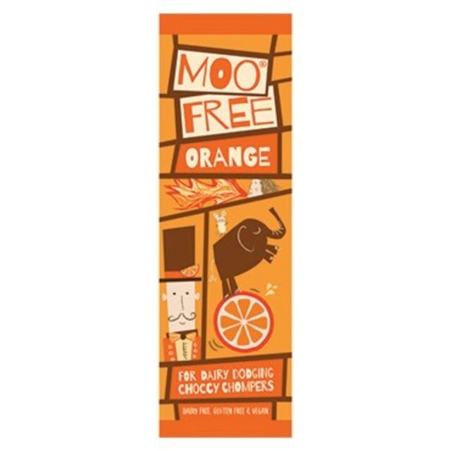 Moo Free Mini Chocolate Bar Orange