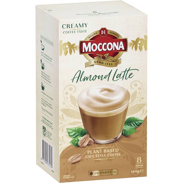 Moccona Plant Based Coffee Sachets Almond Latte