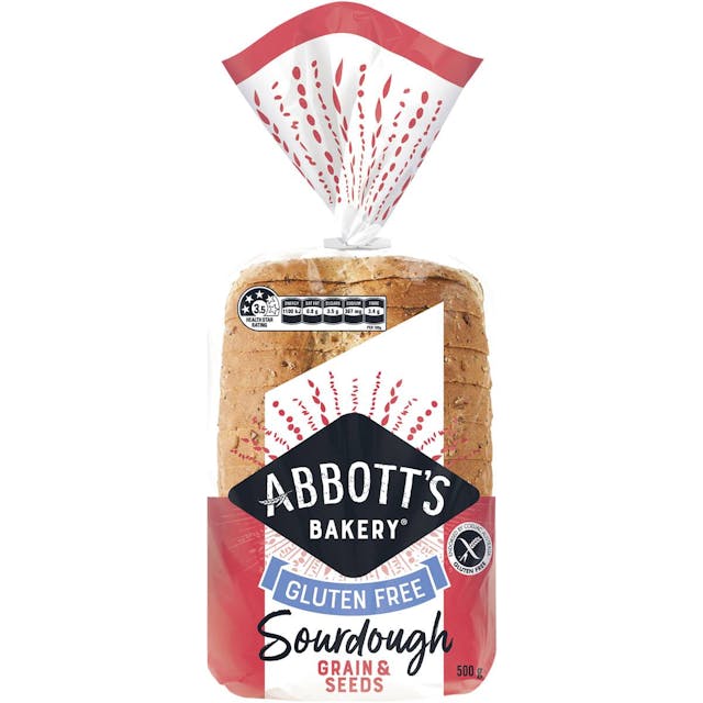 Abbott's Bakery Gluten Free Sourdough Grains & Seeds Bread Slice Loaf