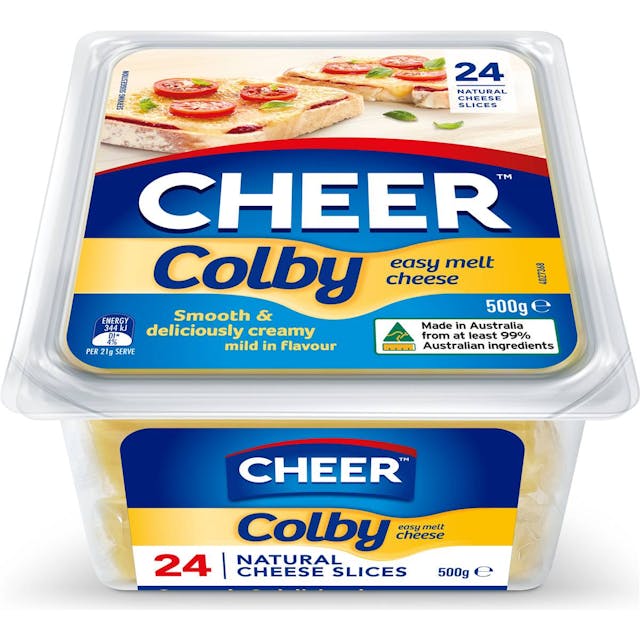 Cheer Cheese Slices Colby
