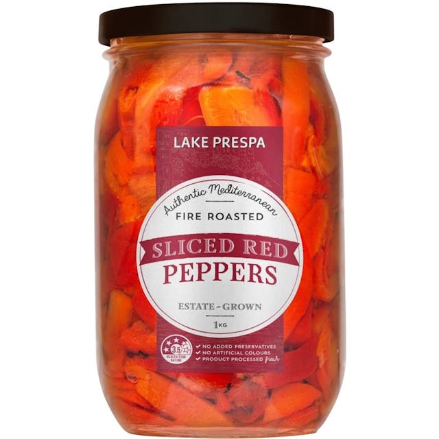 Lake Prespa Sliced Fire Roasted Red Peppers