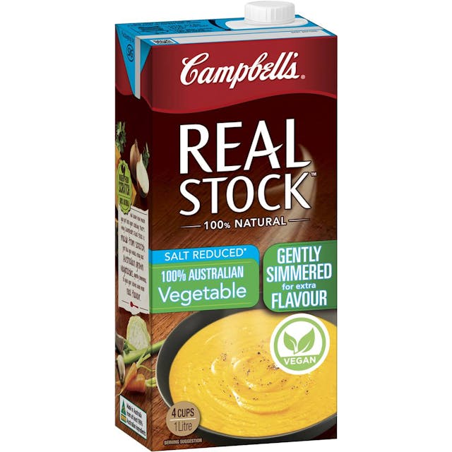 Campbell's Real Vegetable Salt Reduced Liquid Stock