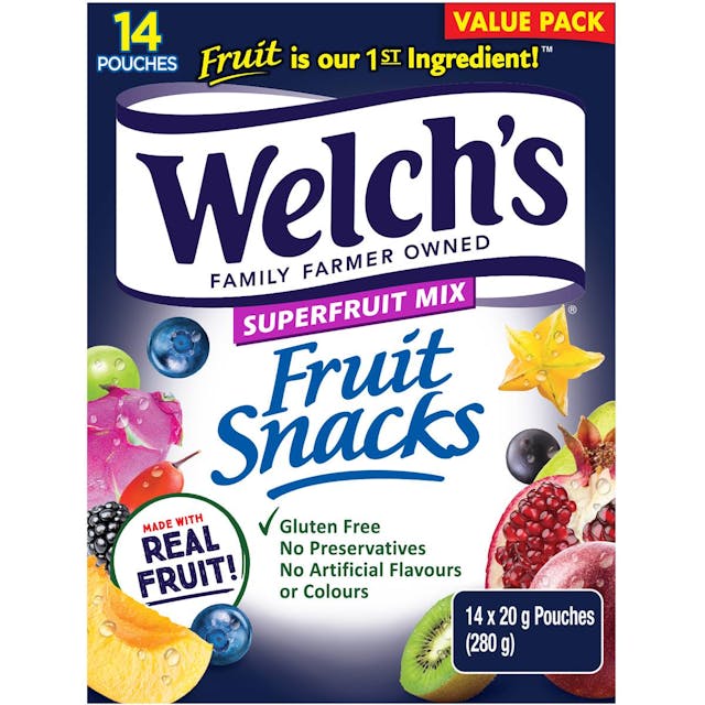 Welch's Superfruit Mix Fruit Snack Pouches
