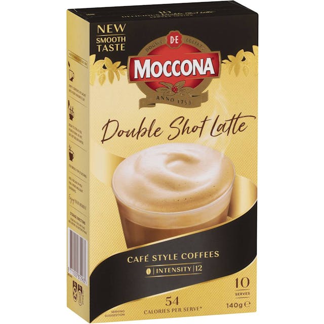 Moccona Double Shot Latte Coffee Sachets